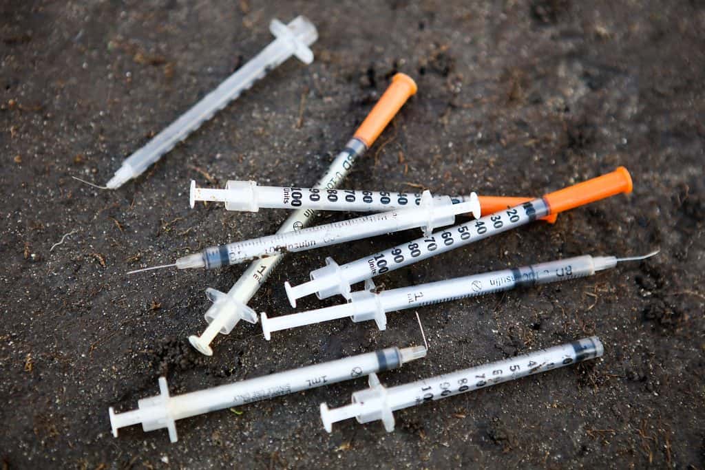 Scraps of Syringes and Needles found near Heinz Lofts PelhamPlus