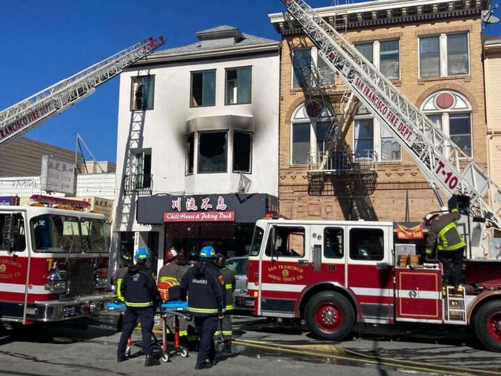 San Francisco Apartment Fire Heroic Rescue Efforts by SFFD Crews Near