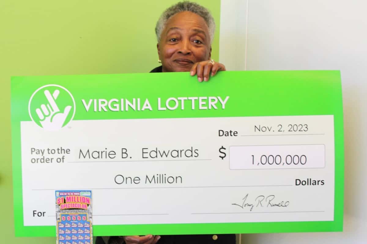 Marie Edwards Strikes Gold: Stafford County Woman Wins $1 Million ...